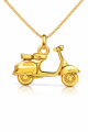 Naszyjnik skuter Vespa srebro złocone 24K.png