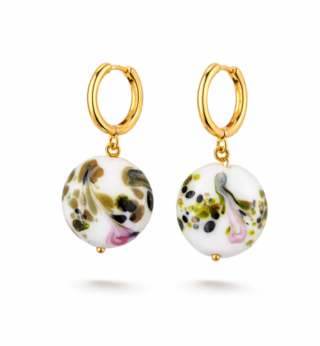 Spring kolczyki wiszące srebro złocone 24K.png