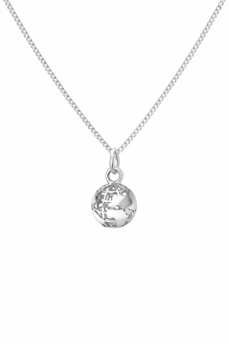 Naszyjnik z globusem kula ziemska srebro 925.png