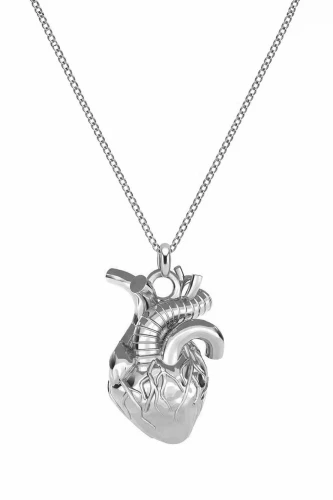 Srebrny naszyjnik z anatomicznym sercem.png