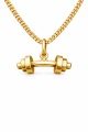 Złoty męski naszyjnik w kształcie hantli.png