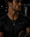 mma fighter glove naszyjnik męski srebro.png