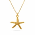 Naszyjnik STARFISH z rozgwiazdą ze srebra 925 pozłacanego 24K złotem.png