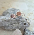 Kolczyki GÓRY MINI różowe złoto na kamieniu – minimalistyczna biżuteria górska.jpg