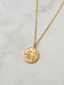 Złoty naszyjnik NOC W GÓRACH na jasnym kamieniu – srebro 925 pozłacane 24K.png