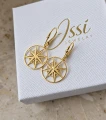 Złote kolczyki Róża Wiatrów w pudełku Issi Jewelry – prezent dla podróżniczki.png