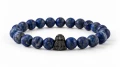 BLACK BIRD męska bransoletka z lapis lazuli i czarnym ptakiem – packshot na białym tle.png