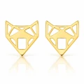 FOXY kolczyki z lisem origami srebro 925 pozłacane 24K – packshot.png