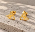 FOXY kolczyki z lisem origami pozłacane 24K na jasnym kamieniu.png