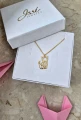 LIS naszyjnik pozłacany 24K z geometrycznym lisem w pudełku ISSI JEWELRY.png