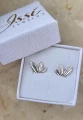 LIŚCIE kolczyki srebrne 925 z motywem liści w pudełku ISSI JEWELRY.png