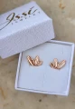LIŚCIE kolczyki w różowym złocie 18K z motywem liści w pudełku ISSI JEWELRY.png