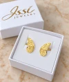 SKRZYDŁA MOTYLA kolczyki pozłacane 24K w pudełku ISSI JEWELRY.png