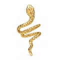 SNAKE nausznica wąż pozłacana 24K na białym tle.png